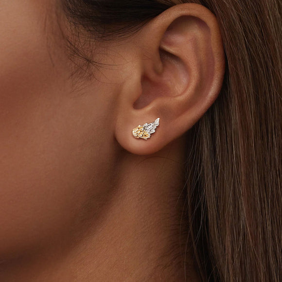 925 Sterling Silver Earrings with White Gold Plating for Women