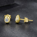 925 Sterling Silver Moissanite 0.1ct Earrings for Women-4