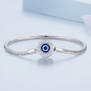 925 Sterling Silver Bracelet with CZ & Resin, Size 17.0-5