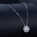 S925 Sterling Silver Moissanite Necklace 400mm with 1ct Moissanite for Women-7