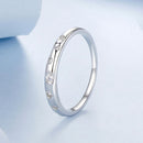 925 Sterling Silver Ring with Pavé Setting CZ, Size 6.0 for Women-2
