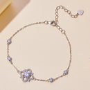S925 Sterling Silver 0.5 Carat Moissanite Bracelet 16cm+5cm for Women-5