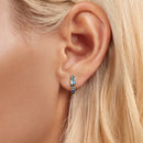 925 Sterling Silver Earrings with Pavé Setting and White Gold Plating for Women-8