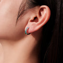 925 Sterling Silver Earrings with White Gold Plating and CZ for Women-6