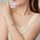 925 Sterling Silver Plated White Gold Bracelet for Unisex-6