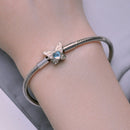 925 Sterling Silver Moonstone Bracelet 17.0 cm Pavé Setting for Women-7