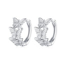 S925 Sterling Silver Earrings with Plated Platinum for Women-2