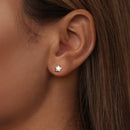 925 Sterling Silver Moissanite Stud Earrings 5mm for Women-6