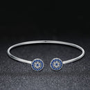 925 Sterling Silver Bracelet with Outer Diameter 6cm and Wall Thickness 0.2cm for Women-2