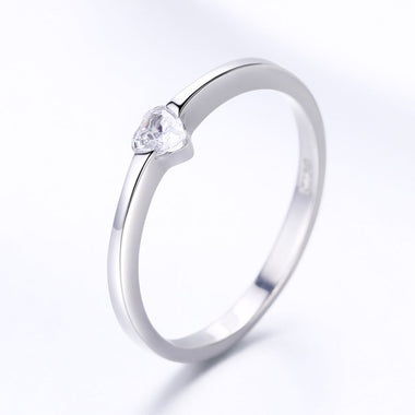 925 Sterling Silver Ring for Women Size 6.0 with Pavé Setting CZ - 0