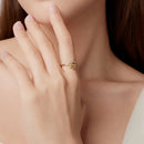 925 Sterling Silver Gold Plated Sun Ring-7