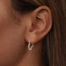 925 Sterling Silver & Oxidized Silver Earrings for Women-7