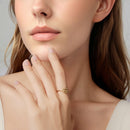 925 Sterling Silver Gold Plated Sun Ring-5
