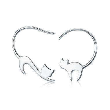925 Sterling Silver Earrings for Women - 3*2.5cm, Platinum Plated