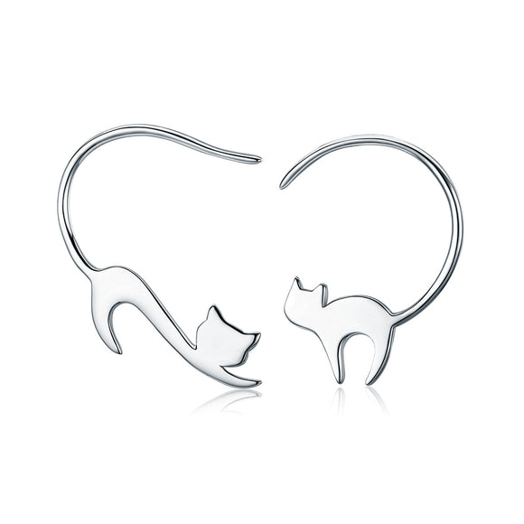 925 Sterling Silver Earrings for Women - 3*2.5cm, Platinum Plated