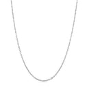 925 Sterling Silver Plated Platinum 45cm + 5cm Necklace for Women-2