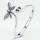 925 Sterling Silver Dragonfly Ring for Women-2