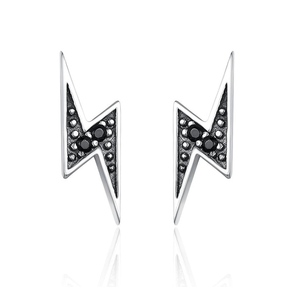 925 Sterling Silver Earrings with Pavé Setting CZ