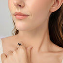 925 Sterling Silver Enamel Oxidized Silver Ring for Dogs-4