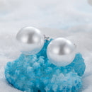925 Sterling Silver Earrings with Quality Shell Pearl in White Gold Plating for Women-4