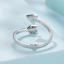 925 Sterling Silver White Gold Plated Pavé CZ Rings for Women-6