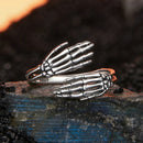 925 Sterling Silver Oxidized 0.2cm Ring-4