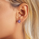 S925 Sterling Silver Plated Platinum Enamel Earrings for Women-8
