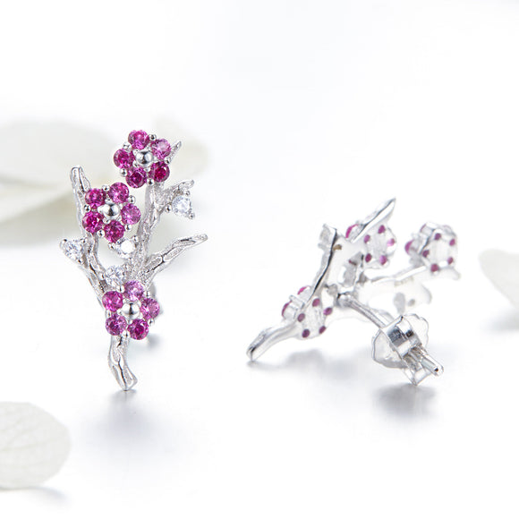 925 Sterling Silver Earrings with Pavé Setting CZ for Women