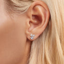 925 Sterling Silver Earrings with CZ and White Gold Plating for Women-6