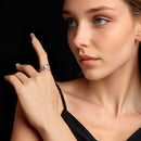 925 Sterling Silver 0.50 Carat Moissanite Ring Size 6 for Women-7