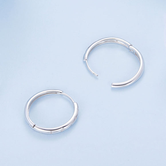 925 Sterling Silver Earrings with Pavé Setting CZ for Women