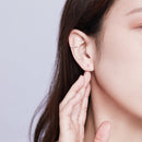 925 Sterling Silver Earrings with Platinum Plating, 1.3cm for Women-7
