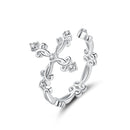 S925 Sterling Silver 0.4cm Width Pavé Setting CZ Ring-2