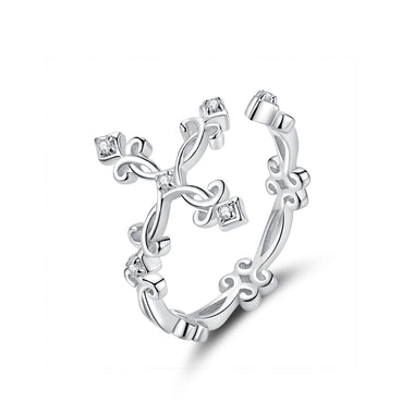 S925 Sterling Silver 0.4cm Width Pavé Setting CZ Ring - 0
