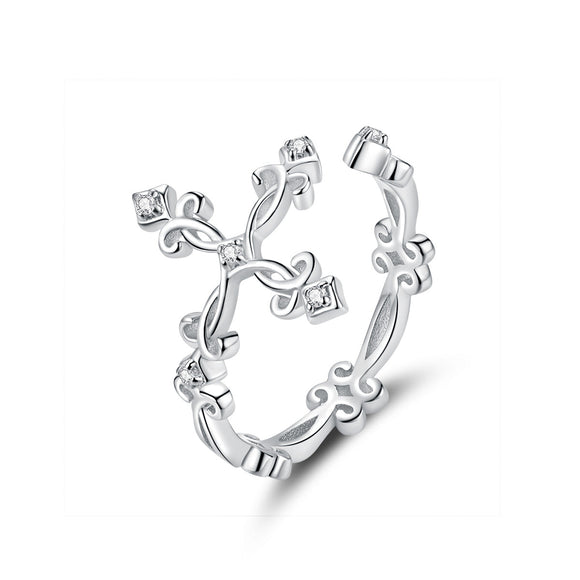 S925 Sterling Silver 0.4cm Width Pavé Setting CZ Ring