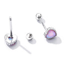 925 Sterling Silver Translucent Opal Earrings for Women-4