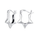 S925 Sterling Silver Earrings for Women - Oxidized Silver, 17x4mm-1