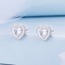 925 Sterling Silver Pavé Setting CZ Earrings-3