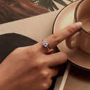 925 Sterling Silver Pavé Set CZ Enamel White Gold Plated Nano Opal Pendant Ring-6