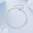 925 Sterling Silver 15+6cm White Gold Plated Bracelet for Women-4