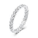 925 Sterling Silver Plated Platinum Ring Size 6 for Women-1