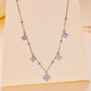 925 Sterling Silver 5.0mm Moissanite Necklace for Women-5