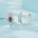 925 Sterling Silver Oxidized Earrings with Pavé CZ for Women-3