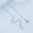 925 Sterling Silver Pendant Necklace with Pavé CZ and Plated Platinum-5