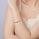 925 Sterling Silver Bracelet 17cm with Oxidized Finish-6