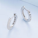 925 Sterling Silver Pavé Setting CZ Earrings for Women-4