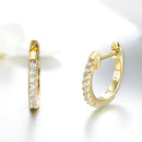 925 Sterling Silver 1.3cm Pavé Set CZ Earrings-5