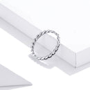 925 Sterling Silver Oxidized 0.20cm Ring Size 9 for Women-3