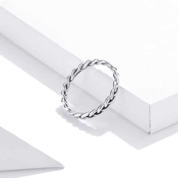 925 Sterling Silver Oxidized 0.20cm Ring Size 9 for Women