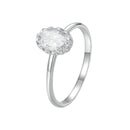 925 Sterling Silver 1.6mm Moissanite 1ct Ring in Size 6 for Women-1